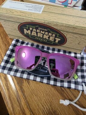 Goodr LFGs Farmers Market Sunnies Pink Mirrored Sunglasses